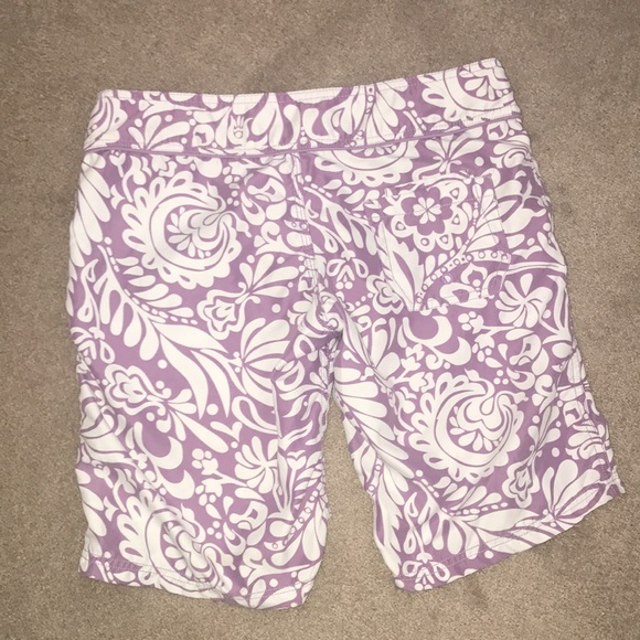Bluenotes Purple Printed Shorts - Picture 2 of 2